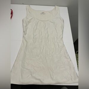 Tapemeasure Brand Women's Size Medium Basic Off White Tank Top Cami Layering